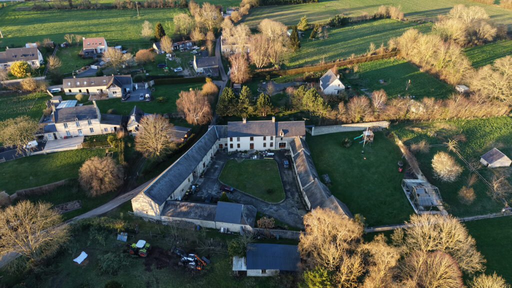 vue aérienne d'un domaine